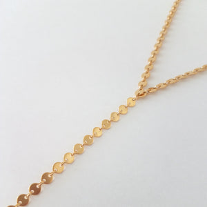 Coin Lariat Necklace