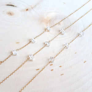 Triple Herkimer Diamond Necklace WS