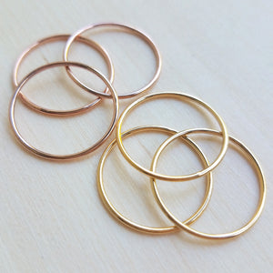 Yellow Gold Filled Stacking Rings WS