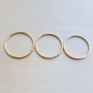 Yellow Gold Filled Stacking Rings