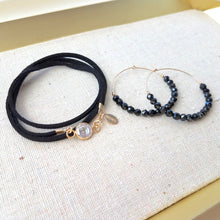 Cubic Zirconia Leather Wrap Bracelet