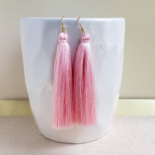 Short Tassel Earrings - Pink